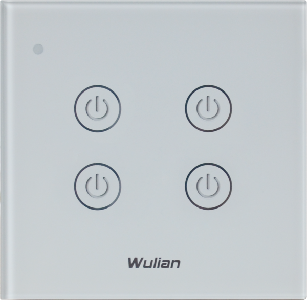 Wireless_Wall_Touch_Switch(Quadruple_keys) Home Automation Dimmer and switches
