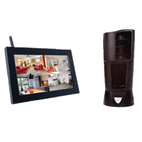 Wireless-IR-Oscill-Fan-Hidden-Cam-With-DVR-and-Quad-LCD-Moni-Rece Spy-Hidden Cameras